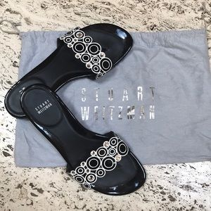 Stuart Weitzman sz 7.5 black patent leather